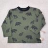 T shirt tricot met dessin lange mouw